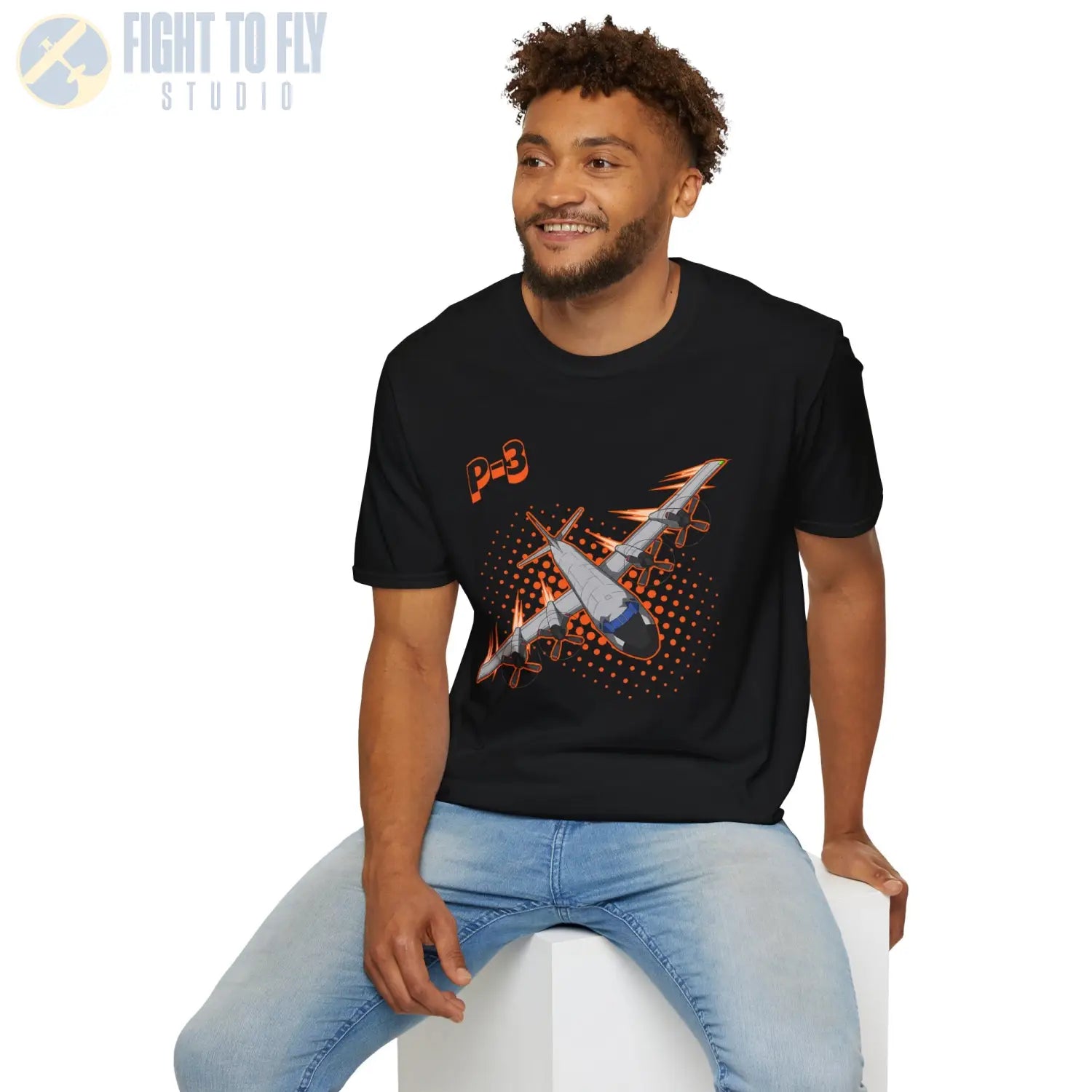 P-3 Orion Comic Style T-Shirt - Pilot gifts - WWII warbird t-shirt
