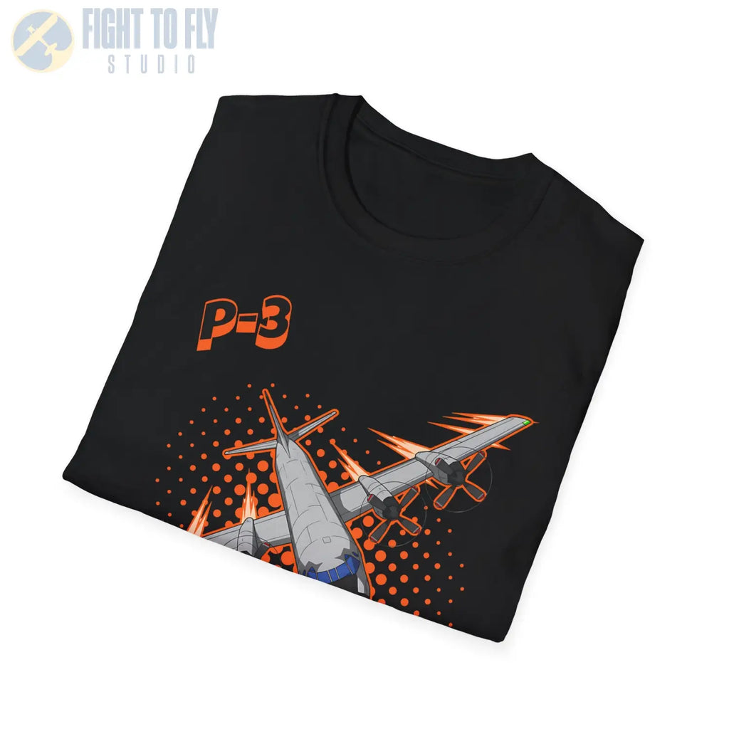 P-3 Orion Comic Style T-Shirt - Pilot gifts - WWII warbird t-shirt