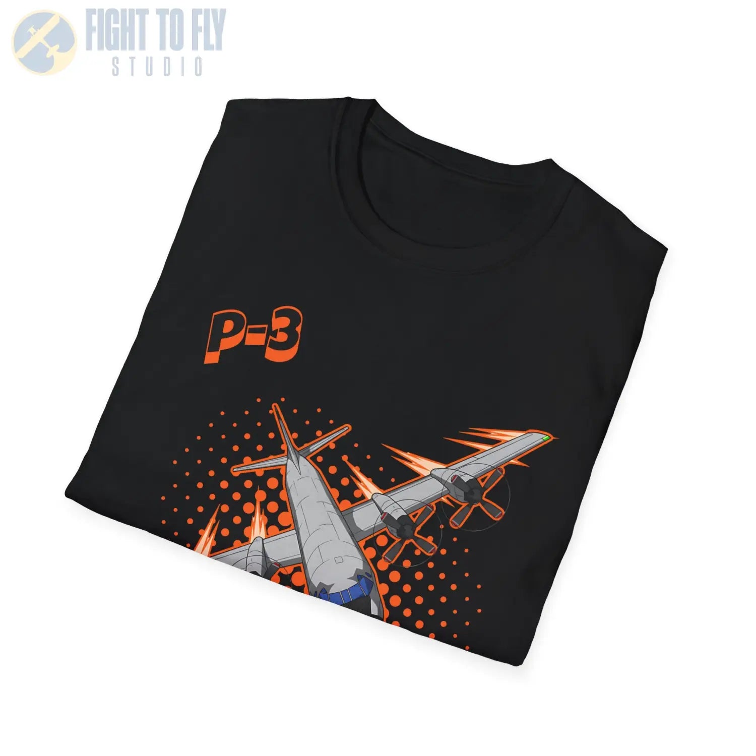 P-3 Orion Comic Style T-Shirt - Pilot gifts - WWII warbird t-shirt