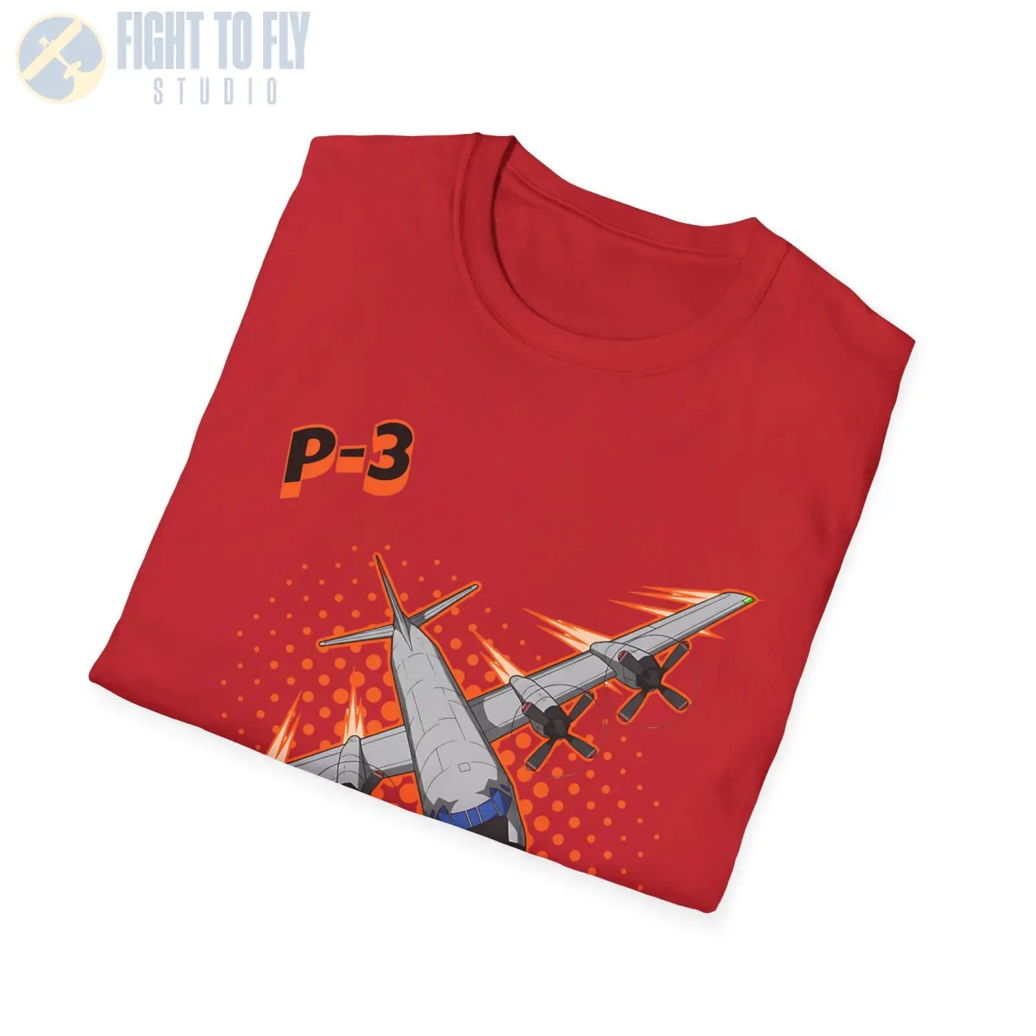 P-3 Orion Comic Style T-Shirt - Pilot gifts - WWII warbird t-shirt
