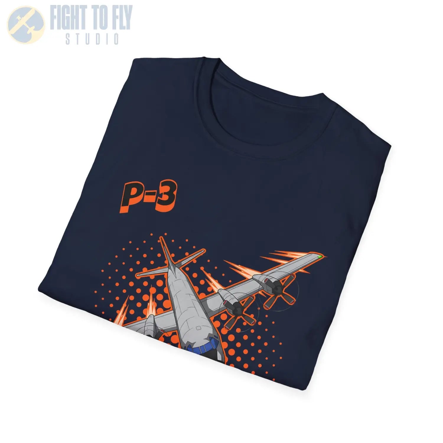 P-3 Orion Comic Style T-Shirt - Pilot gifts - WWII warbird t-shirt