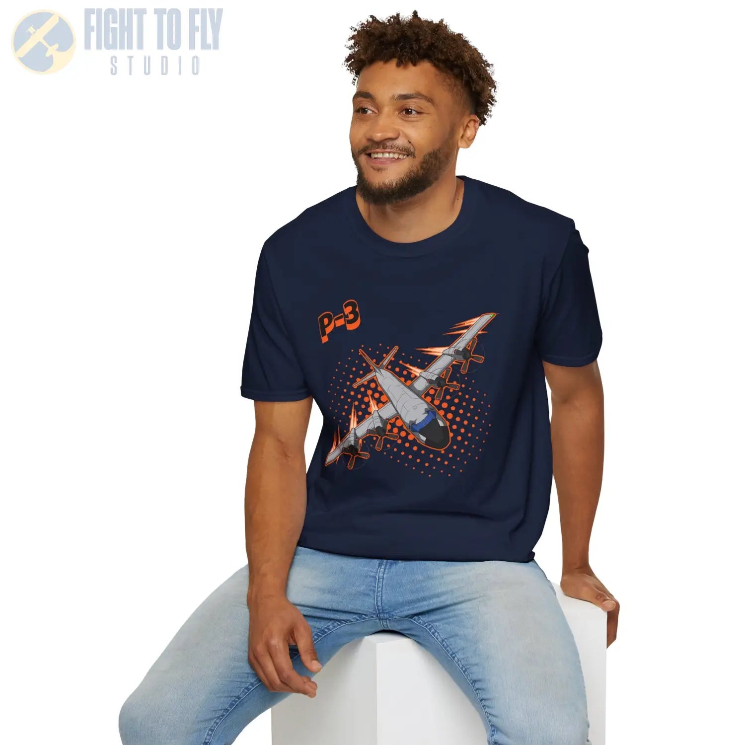 P-3 Orion Comic Style T-Shirt - Pilot gifts - WWII warbird t-shirt