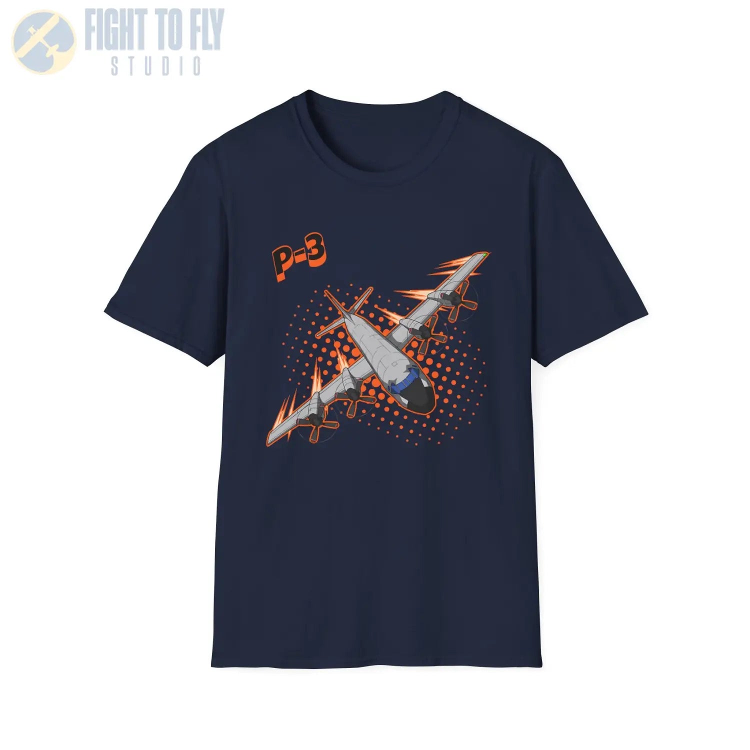 P-3 Orion Comic Style T-Shirt - Pilot gifts - WWII warbird t-shirt