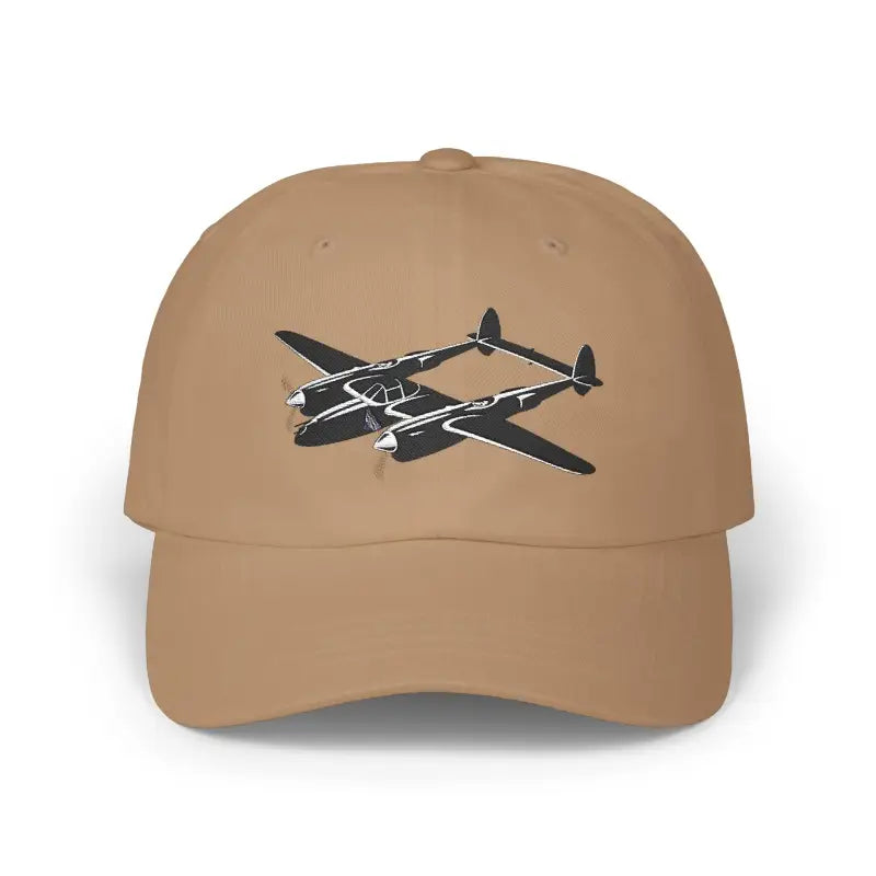 P-38 - Black - Hats - Pilot gifts - WWII warbird t-shirt