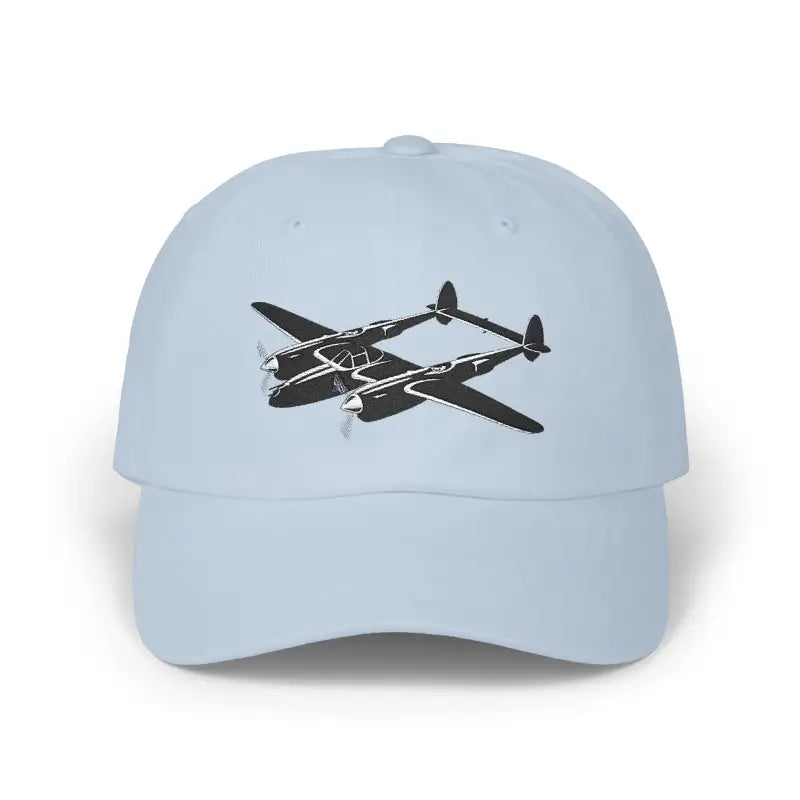 P-38 - Black - Hats - Pilot gifts - WWII warbird t-shirt