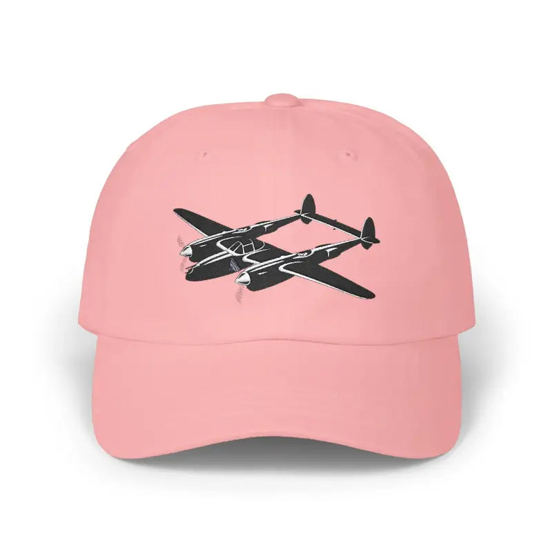 P-38 - Black - Hats - Pilot gifts - WWII warbird t-shirt
