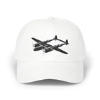 P-38 - Black - Hats - Pilot gifts - WWII warbird t-shirt