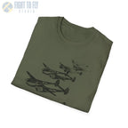 P-38 Lightning “Formation Flight” WWII T-Shirt - Pilot gifts - warbird t-shirt