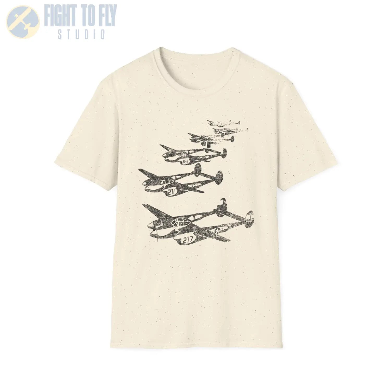 P-38 Lightning “Formation Flight” WWII T-Shirt - Pilot gifts - warbird t-shirt