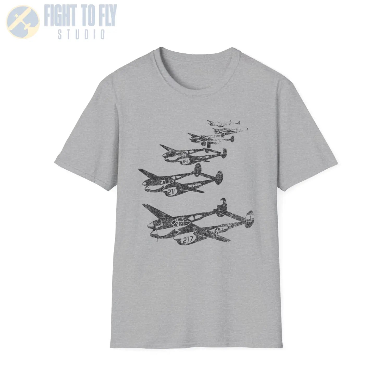 P-38 Lightning “Formation Flight” WWII T-Shirt - Pilot gifts - warbird t-shirt