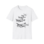 P-38 Lightning “Formation Flight” WWII T-Shirt - Pilot gifts - warbird t-shirt