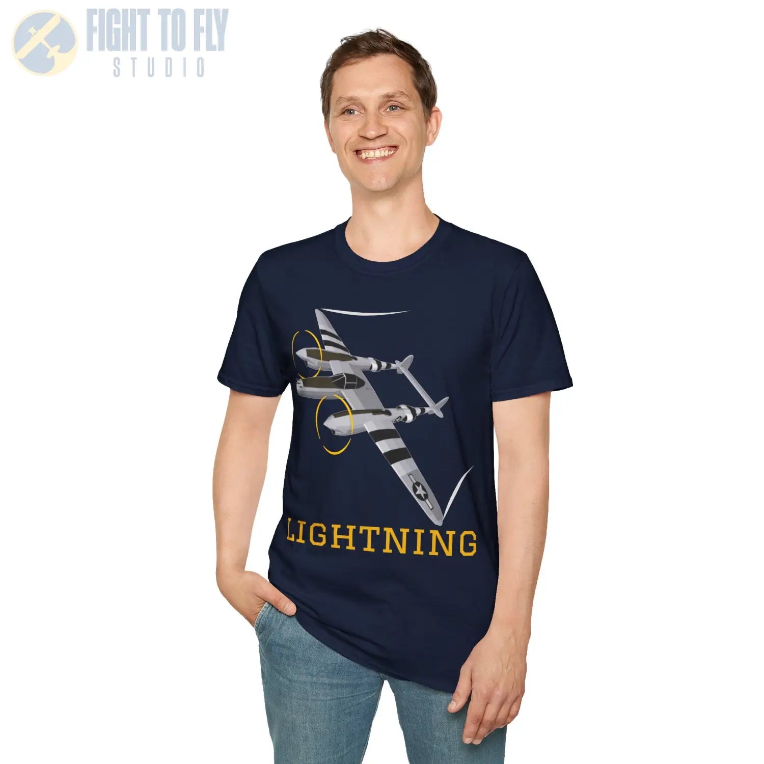 P-38 Lightning Premium T-Shirt - Pilot gifts - WWII warbird t-shirt