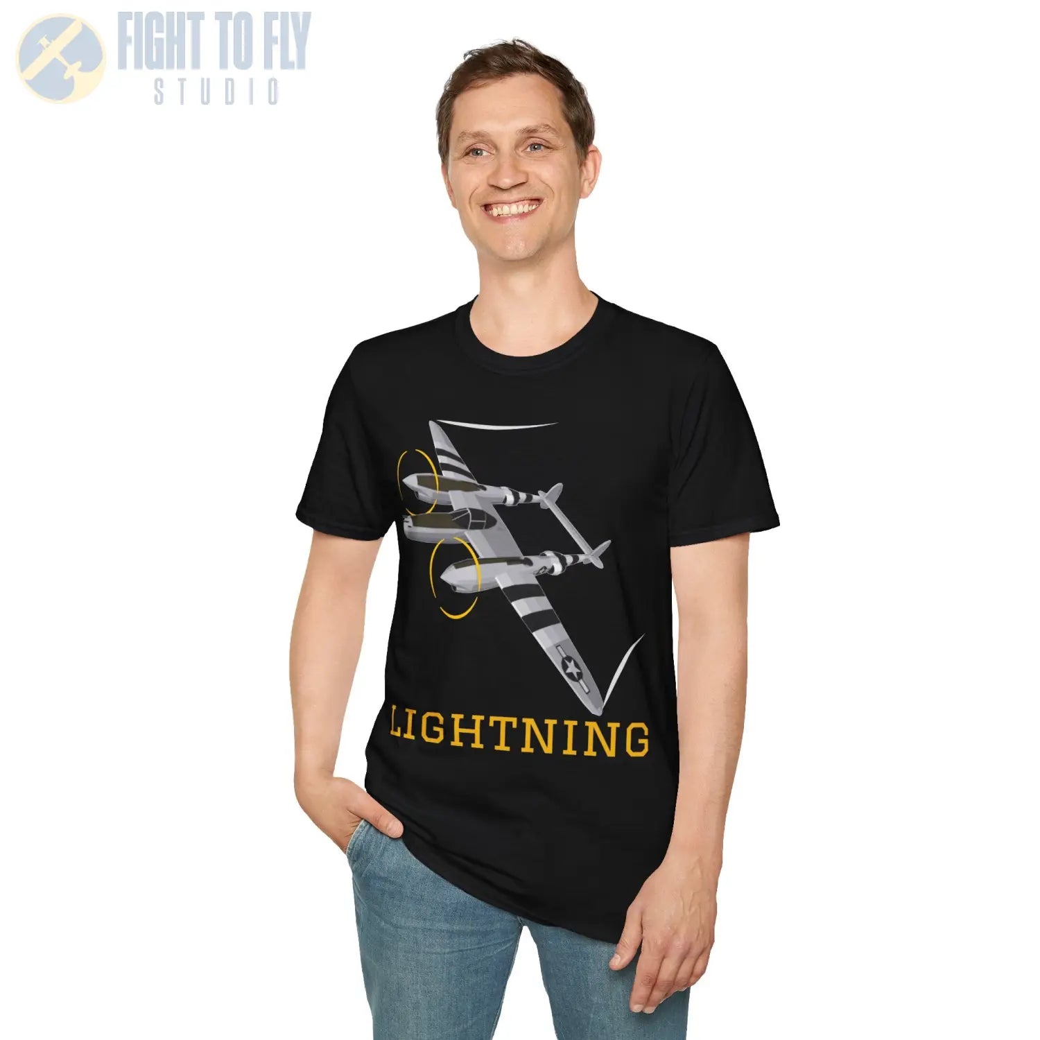 P-38 Lightning Premium T-Shirt - Pilot gifts - WWII warbird t-shirt