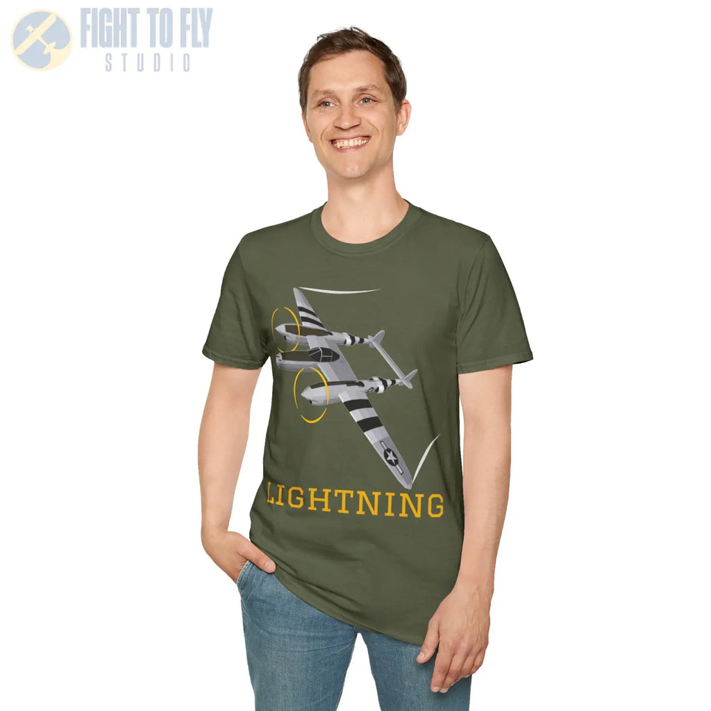 P-38 Lightning Premium T-Shirt - Pilot gifts - WWII warbird t-shirt