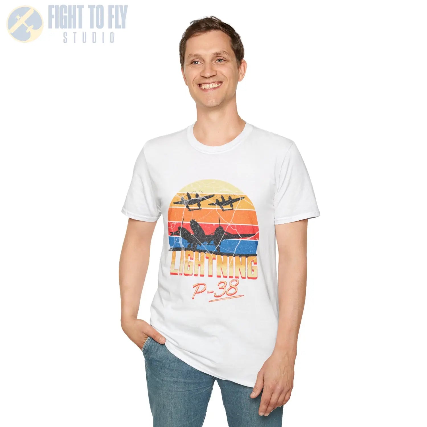P-38 Lightning Premium T-Shirt - Pilot gifts - WWII warbird t-shirt