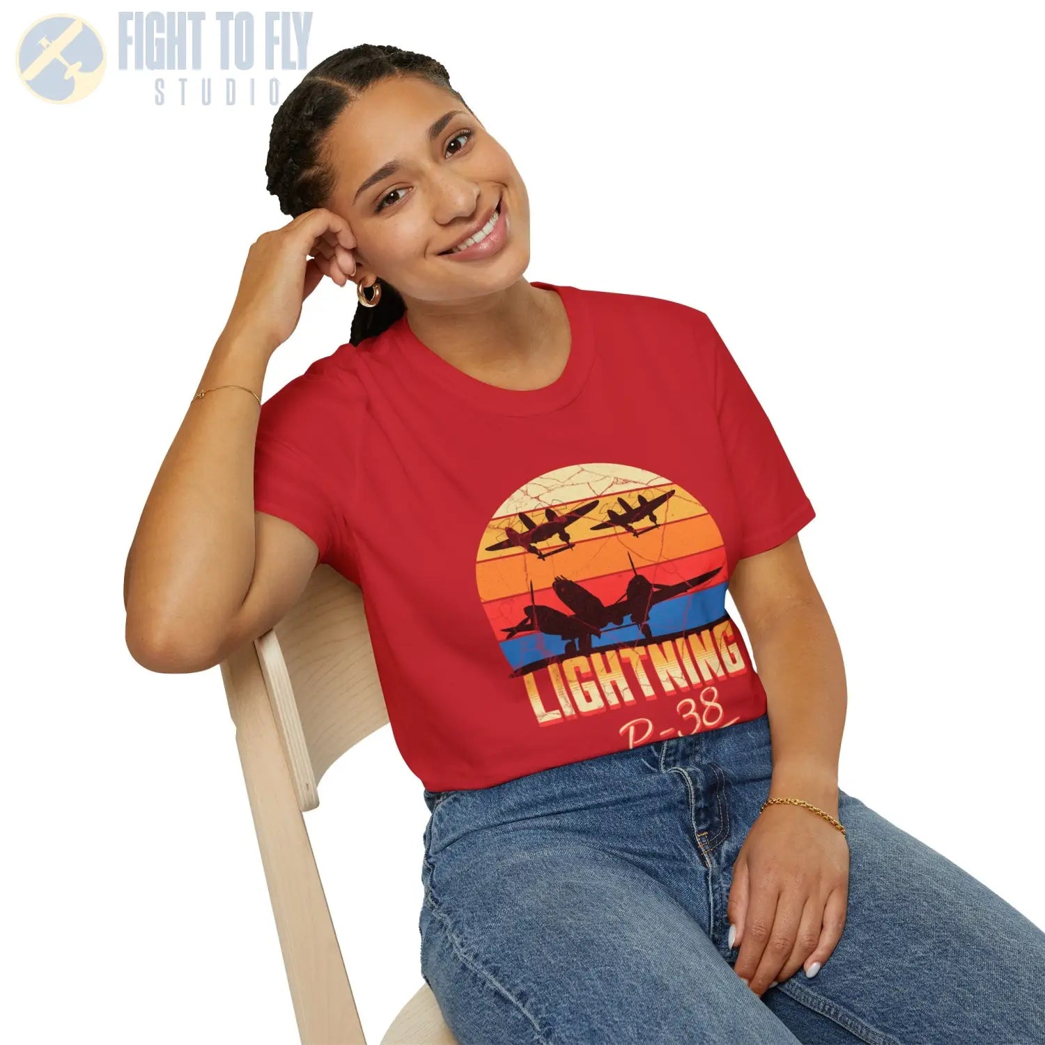 P-38 Lightning Premium T-Shirt - Pilot gifts - WWII warbird t-shirt
