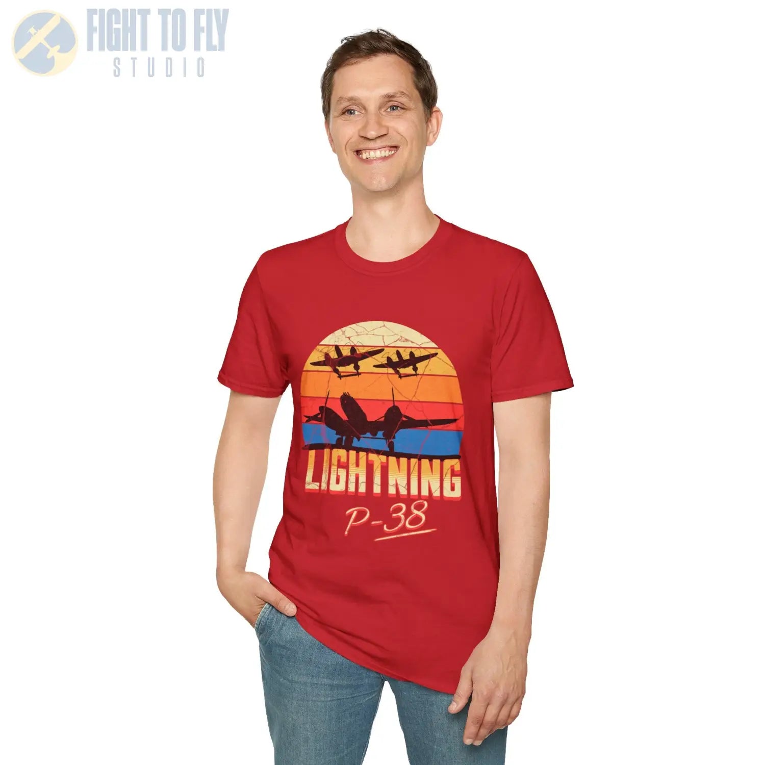 P-38 Lightning Premium T-Shirt - Pilot gifts - WWII warbird t-shirt