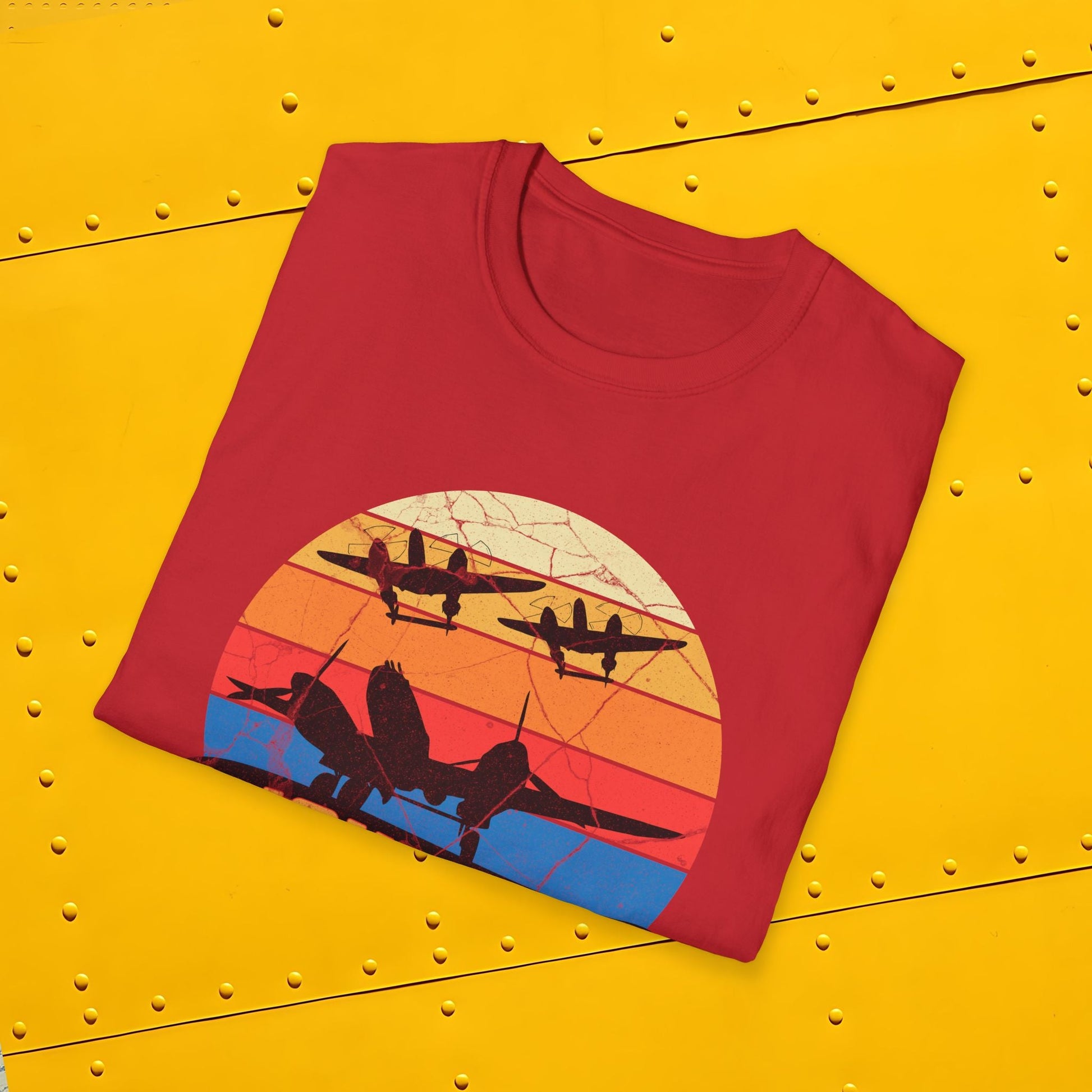 P-38 Lightning Premium T-Shirt – WWII Twin-Engine Fighter Full Graphic Aviation Tee - Pilot gifts - warbird t-shirt