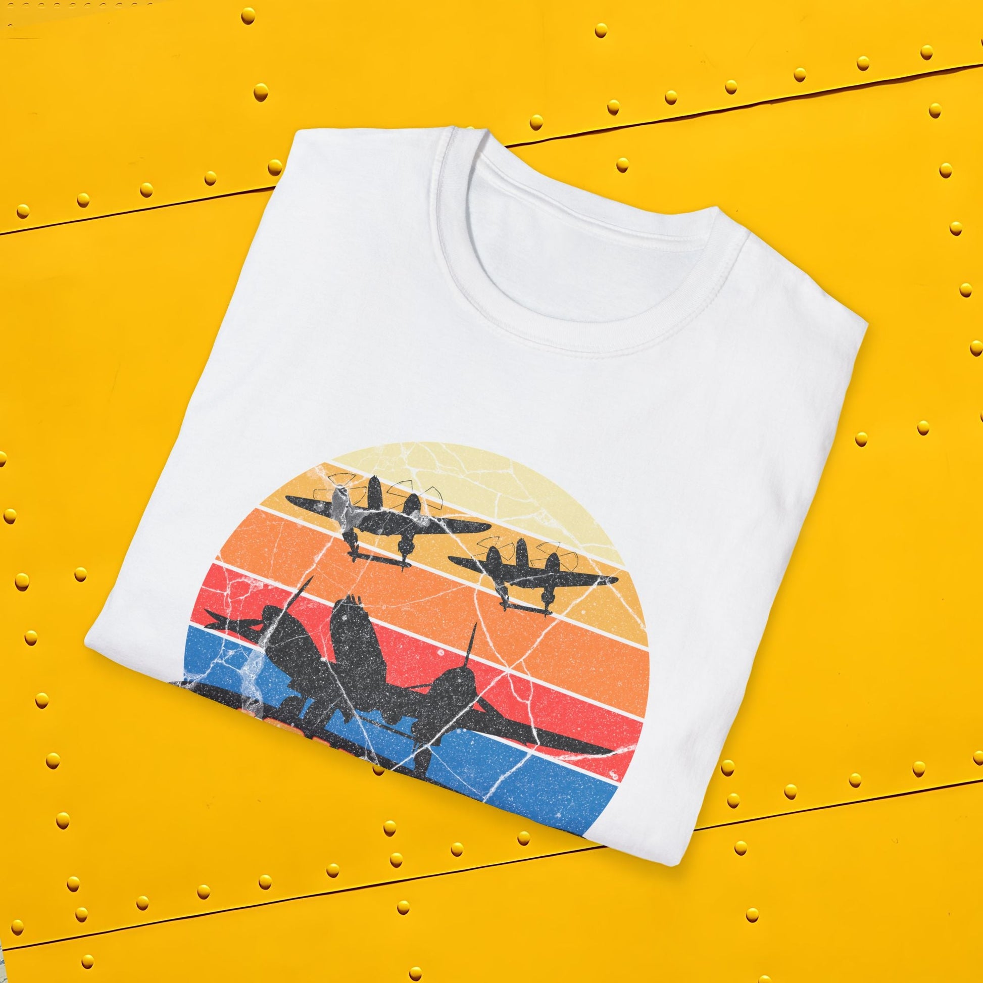 P-38 Lightning Premium T-Shirt – WWII Twin-Engine Fighter Full Graphic Aviation Tee - Pilot gifts - warbird t-shirt