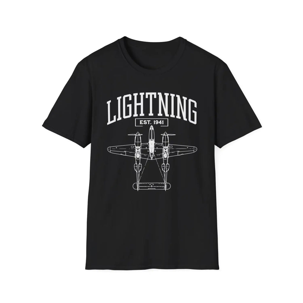 P-38 Lightning - T-Shirt - Pilot gifts - WWII warbird t-shirt