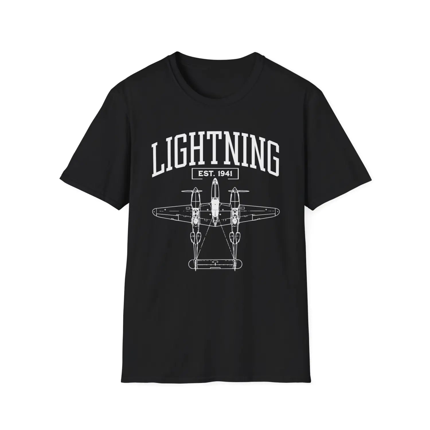 P-38 Lightning - T-Shirt - Pilot gifts - WWII warbird t-shirt