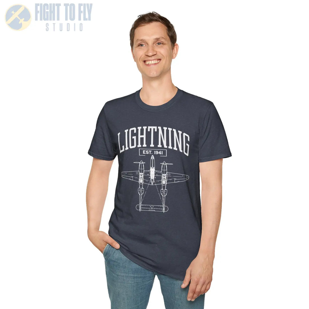 P-38 Lightning - T-Shirt - Pilot gifts - WWII warbird t-shirt
