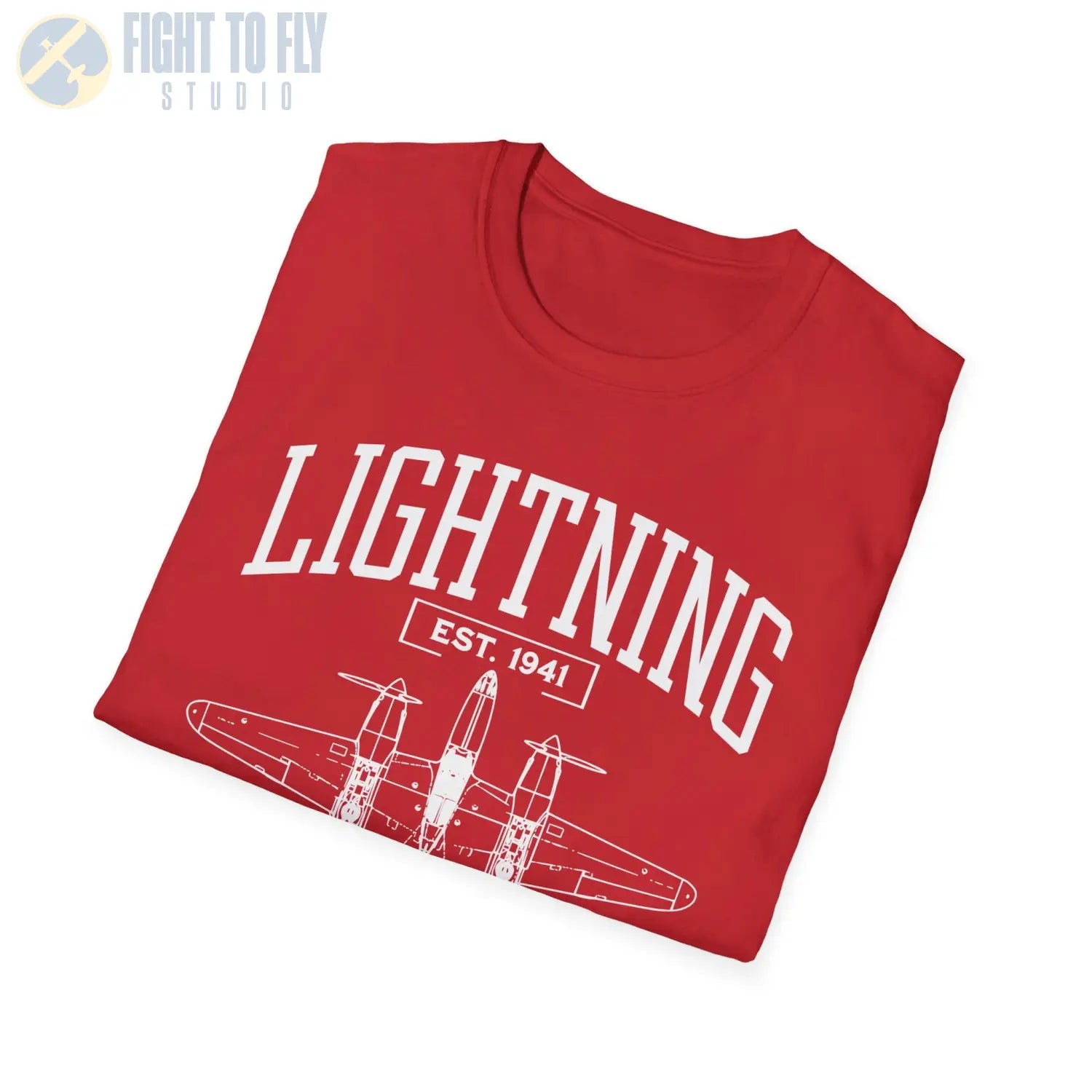 P-38 Lightning - T-Shirt - Pilot gifts - WWII warbird t-shirt