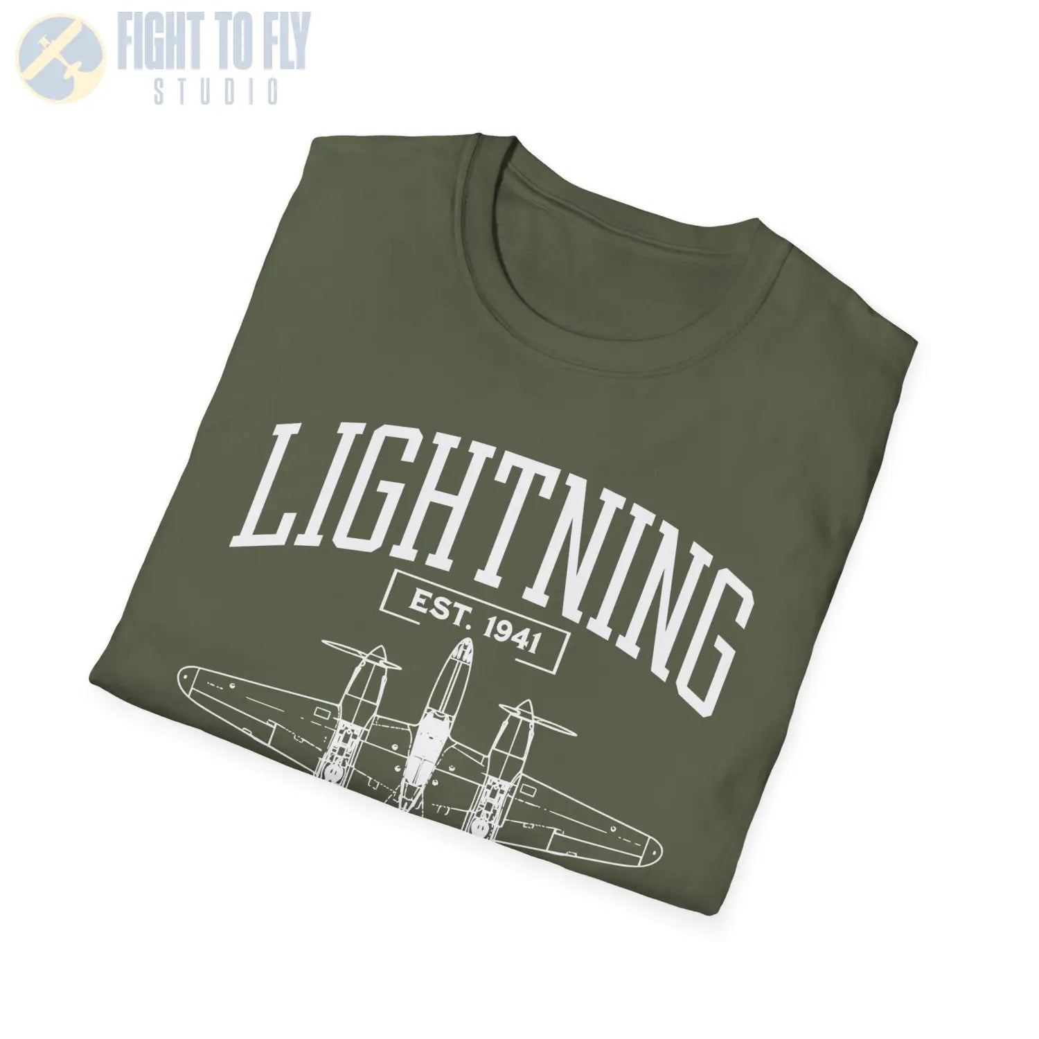 P-38 Lightning - T-Shirt - Pilot gifts - WWII warbird t-shirt