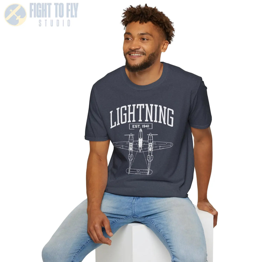 P-38 Lightning - T-Shirt - Pilot gifts - WWII warbird t-shirt