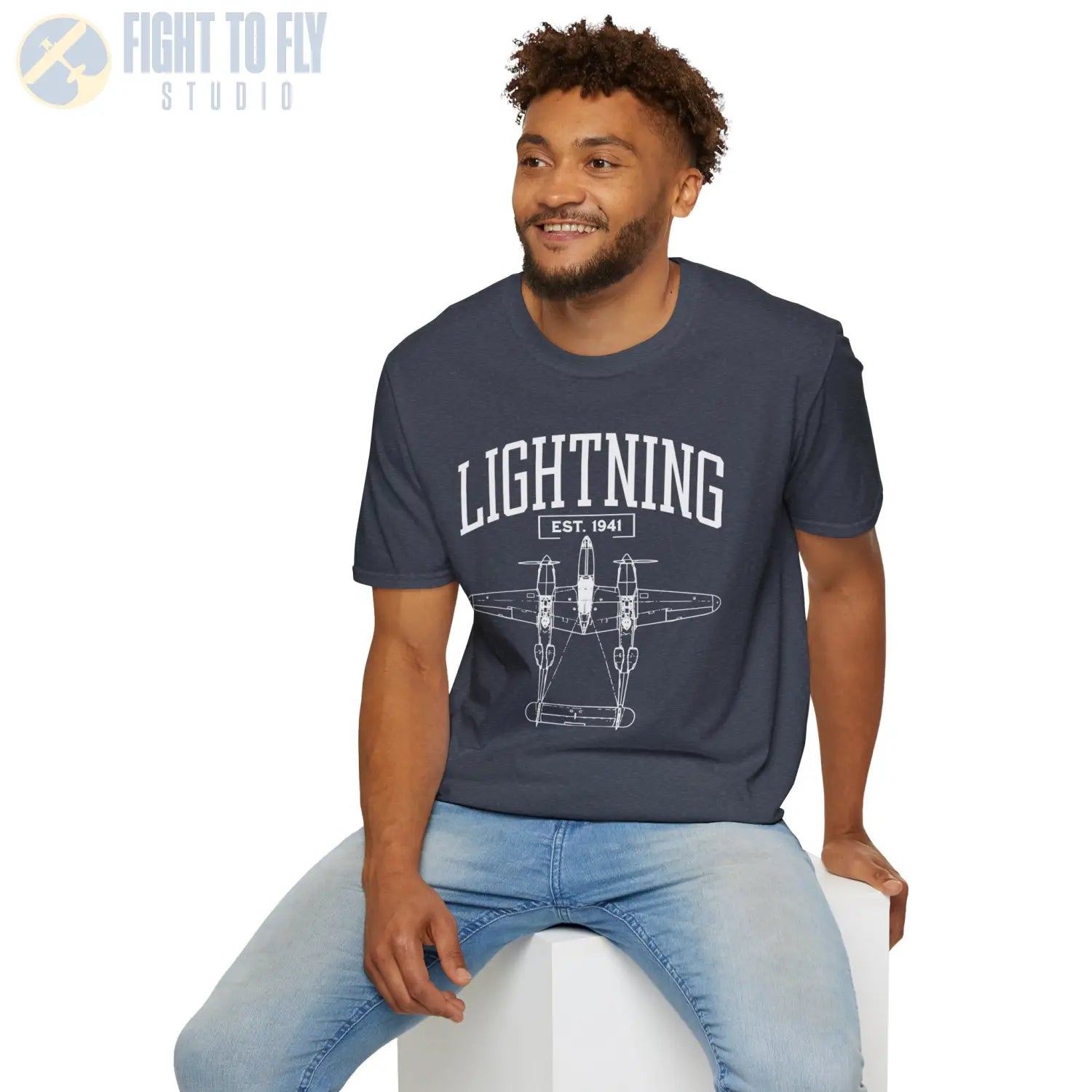 P-38 Lightning - T-Shirt - Pilot gifts - WWII warbird t-shirt