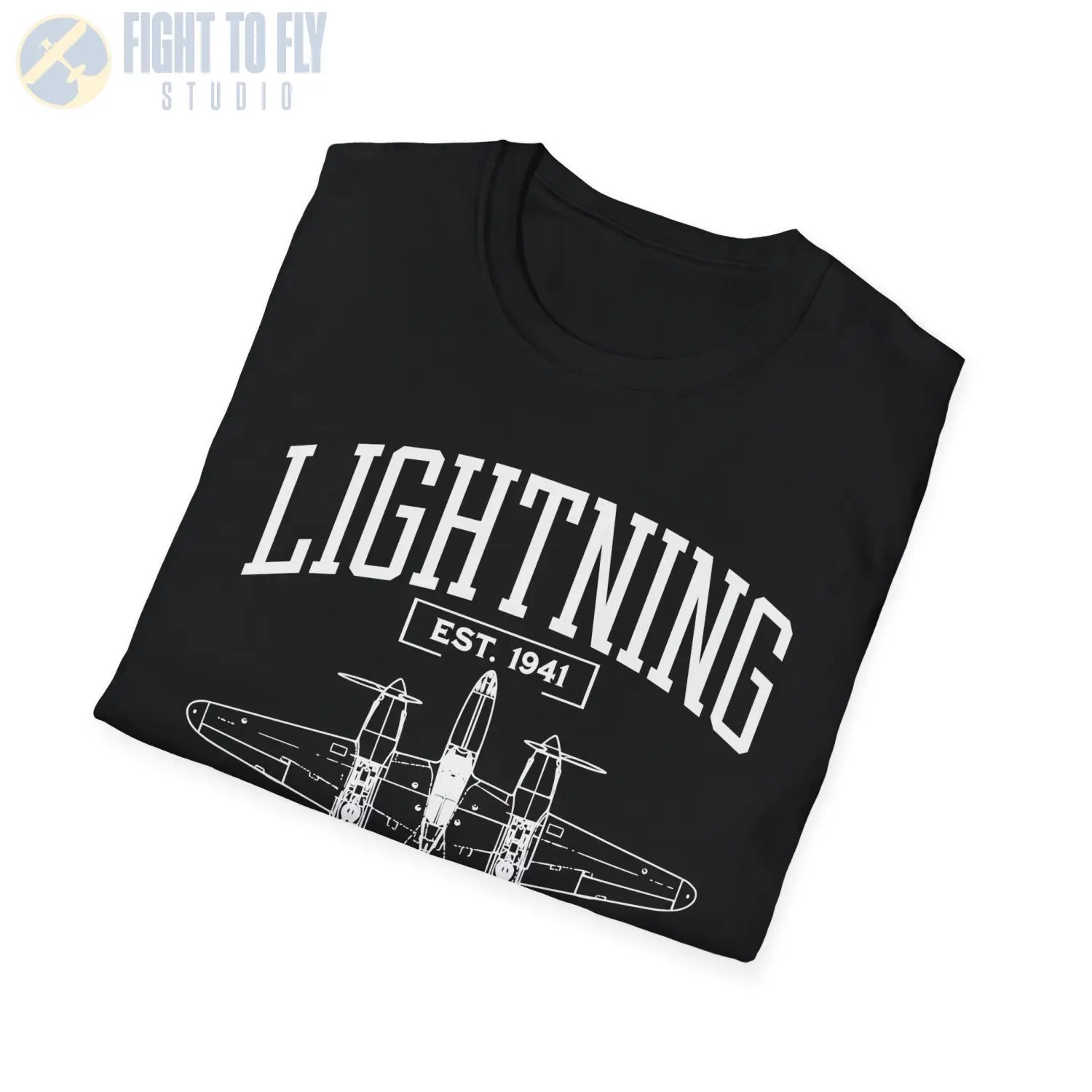 P-38 Lightning - T-Shirt - Pilot gifts - WWII warbird t-shirt