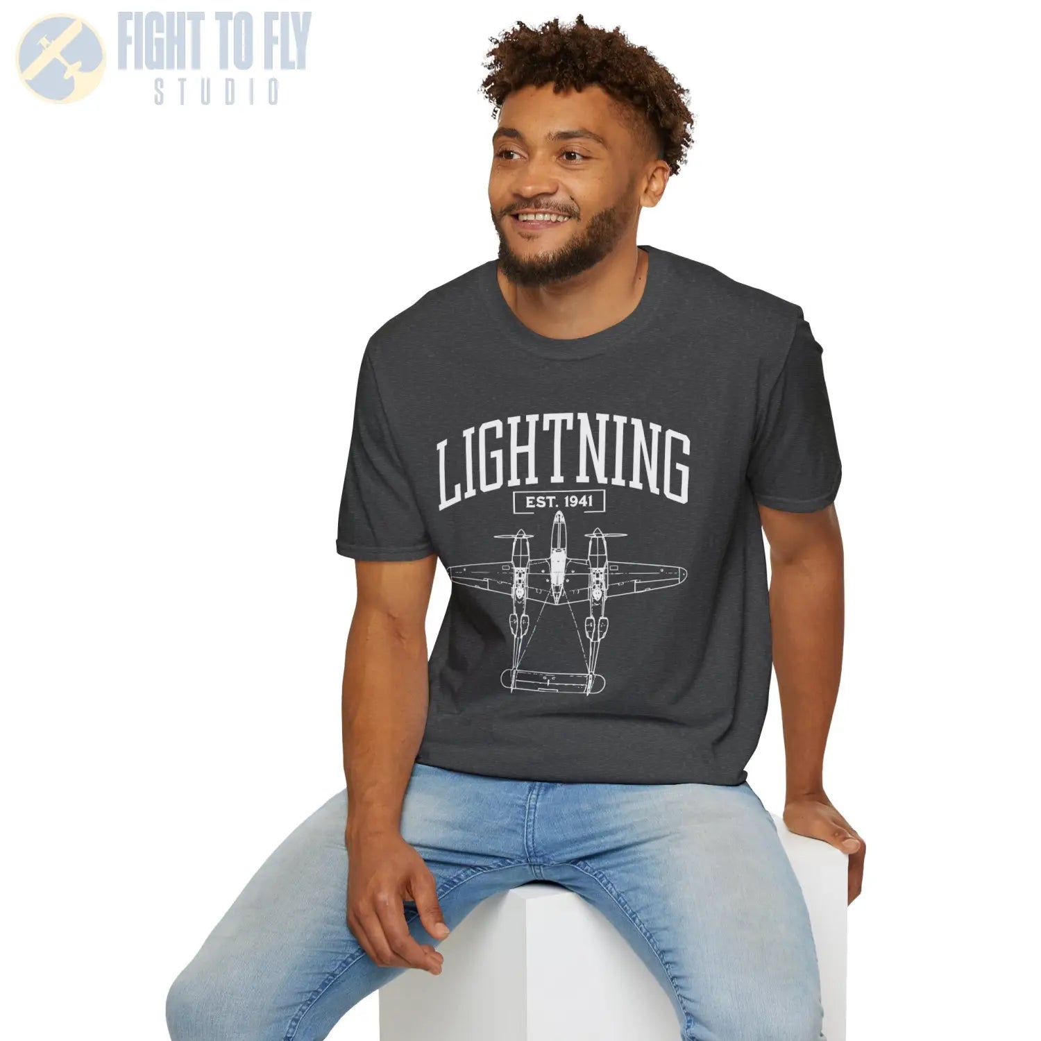 P-38 Lightning - T-Shirt - Pilot gifts - WWII warbird t-shirt