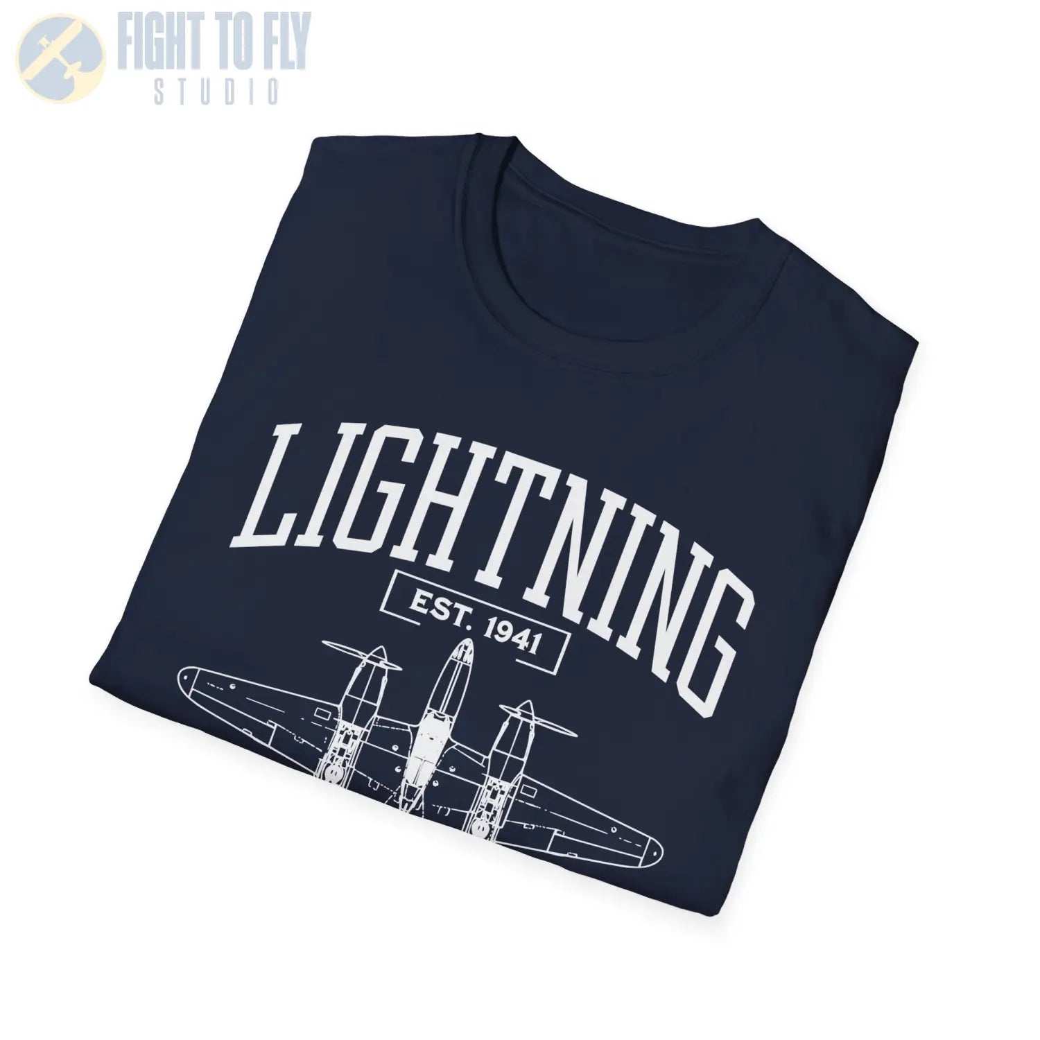 P-38 Lightning - T-Shirt - Pilot gifts - WWII warbird t-shirt