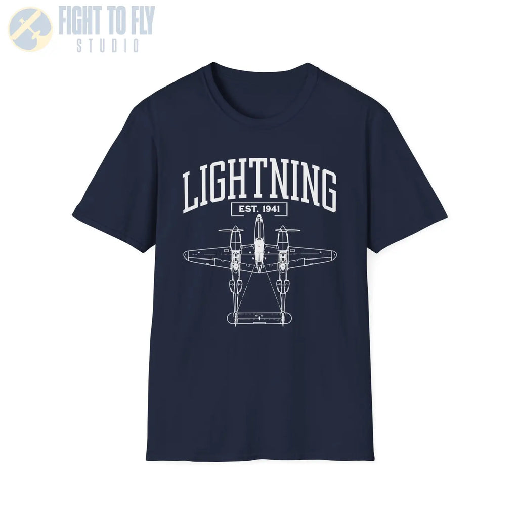 P-38 Lightning - T-Shirt - Pilot gifts - WWII warbird t-shirt