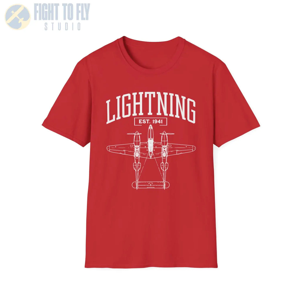 P-38 Lightning - T-Shirt - Pilot gifts - WWII warbird t-shirt
