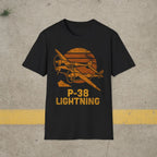 P-38 Lightning “Retro Heritage” WWII T-Shirt - Pilot gifts - warbird t-shirt