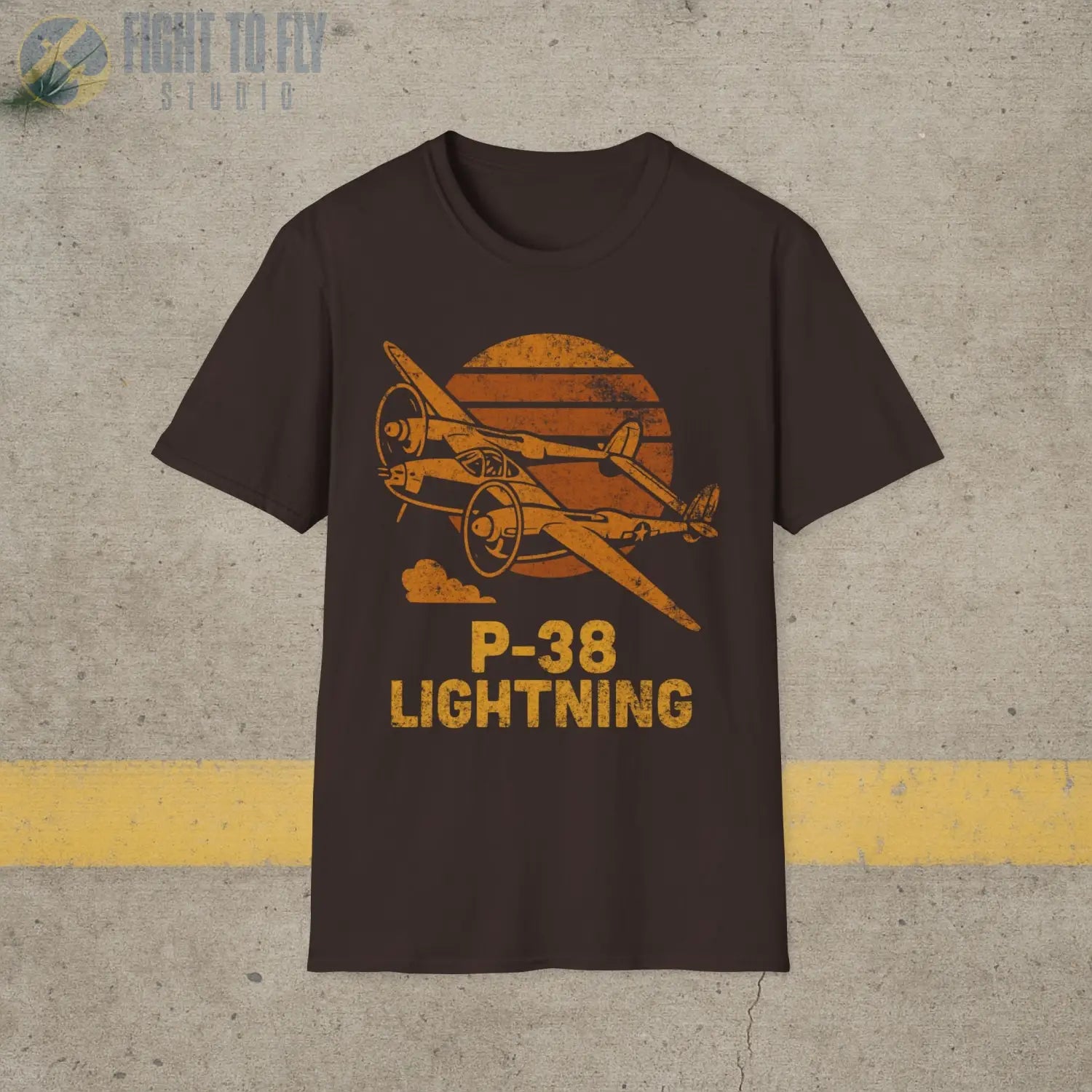 P-38 Lightning “Retro Heritage” WWII T-Shirt - Pilot gifts - warbird t-shirt