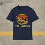 P-38 Lightning “Retro Heritage” WWII T-Shirt - Pilot gifts - warbird t-shirt