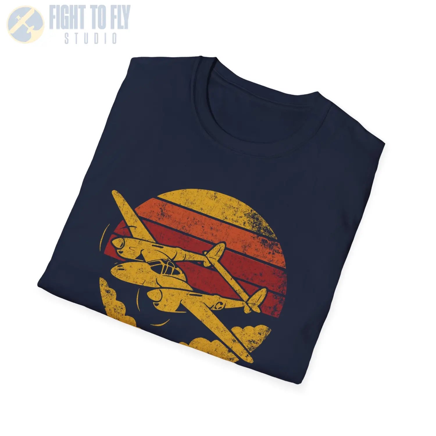 P-38 Lightning “Retro Heritage” WWII T-Shirt - Pilot gifts - warbird t-shirt