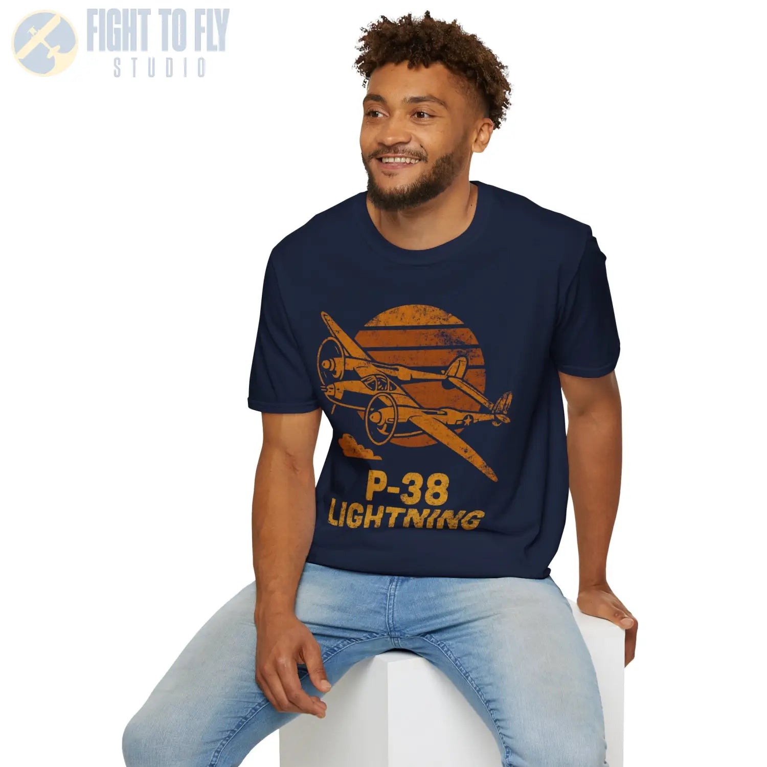 P-38 Lightning “Retro Heritage” WWII T-Shirt - Pilot gifts - warbird t-shirt