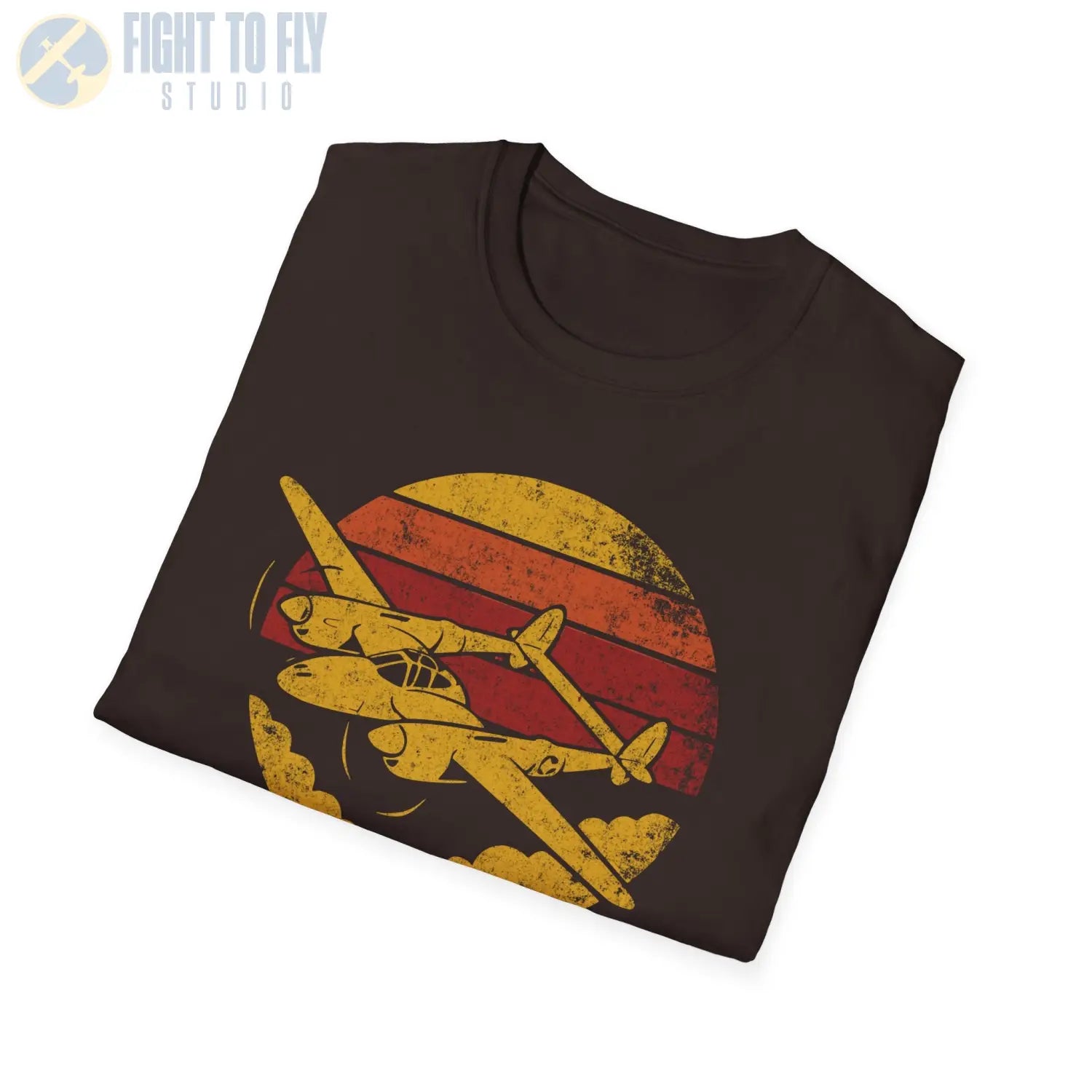 P-38 Lightning “Retro Heritage” WWII T-Shirt - Pilot gifts - warbird t-shirt