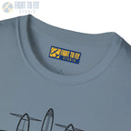 P-38 Lightning Top View T-Shirt - Pilot gifts - WWII warbird t-shirt