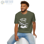 P-38 “Keep ’Em Flying!” - T-Shirt - Pilot gifts - WWII warbird t-shirt