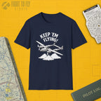 P-38 “Keep ’Em Flying!” - T-Shirt - Pilot gifts - WWII warbird t-shirt