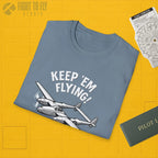 P-38 “Keep ’Em Flying!” - T-Shirt - Pilot gifts - WWII warbird t-shirt