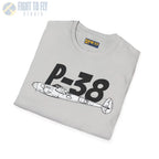 P-38 Lightning Side Profile T-Shirt - Pilot gifts - WWII warbird t-shirt