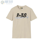 P-38 Lightning Side Profile T-Shirt - Pilot gifts - WWII warbird t-shirt