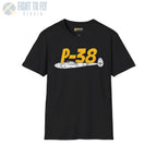P-38 Lightning Side Profile T-Shirt - Pilot gifts - WWII warbird t-shirt