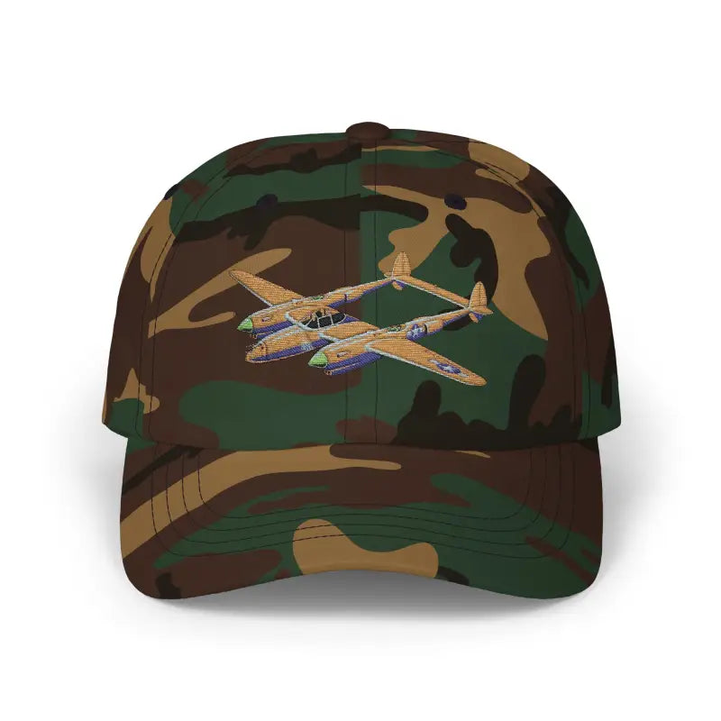 P-38 WWII Fighter Plane Warbird Hat - Hats - Pilot gifts - warbird t-shirt