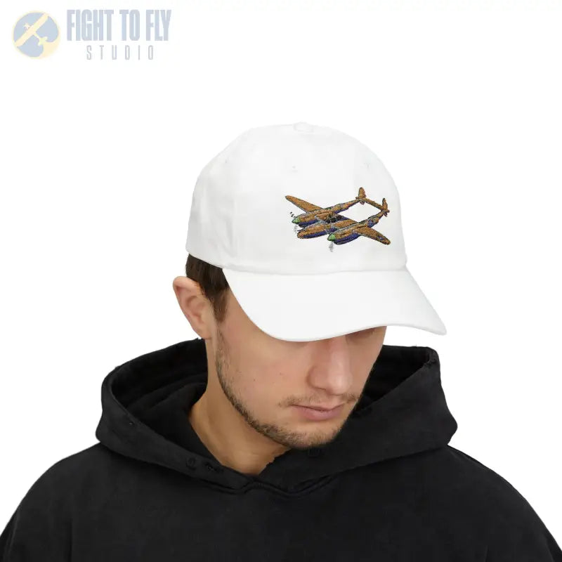 P-38 WWII Fighter Plane Warbird Hat - Hats - Pilot gifts - warbird t-shirt